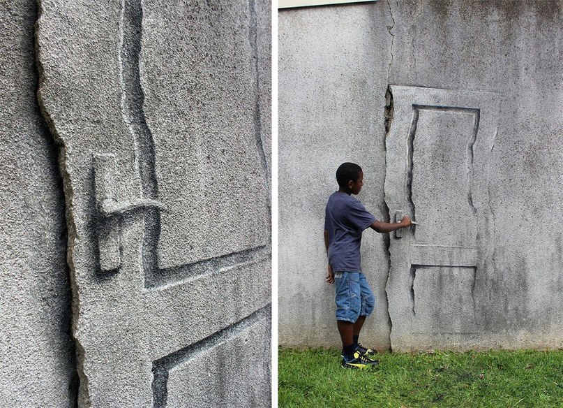 Стрит арт от уличный художника из Испании по имени Pejac - 7