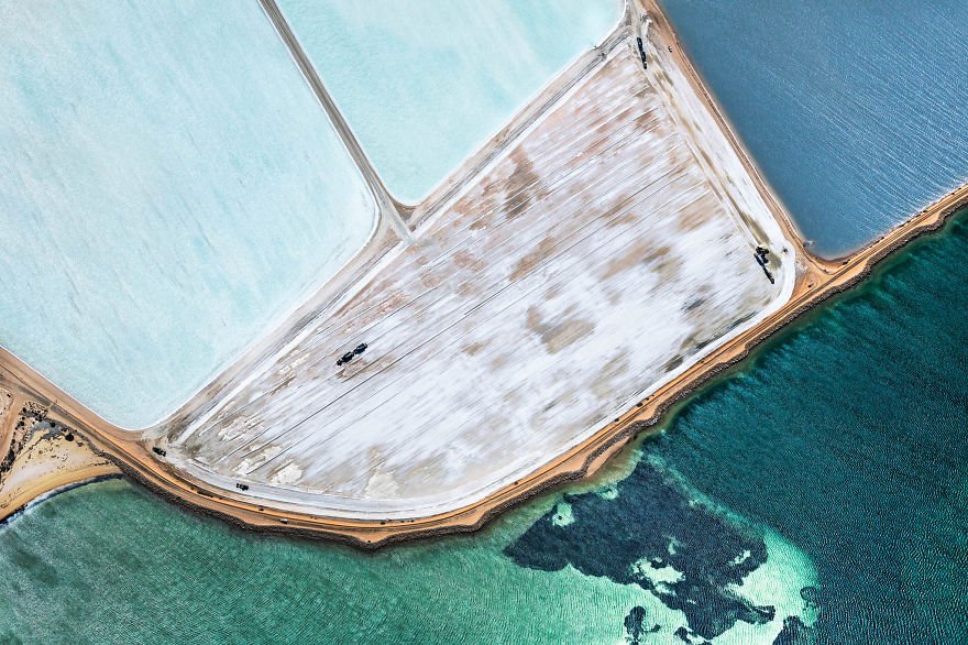 Голубые соляные поля в Австралии - 7