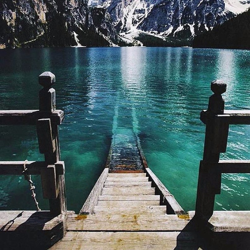 Озеро Брайес, Италия.