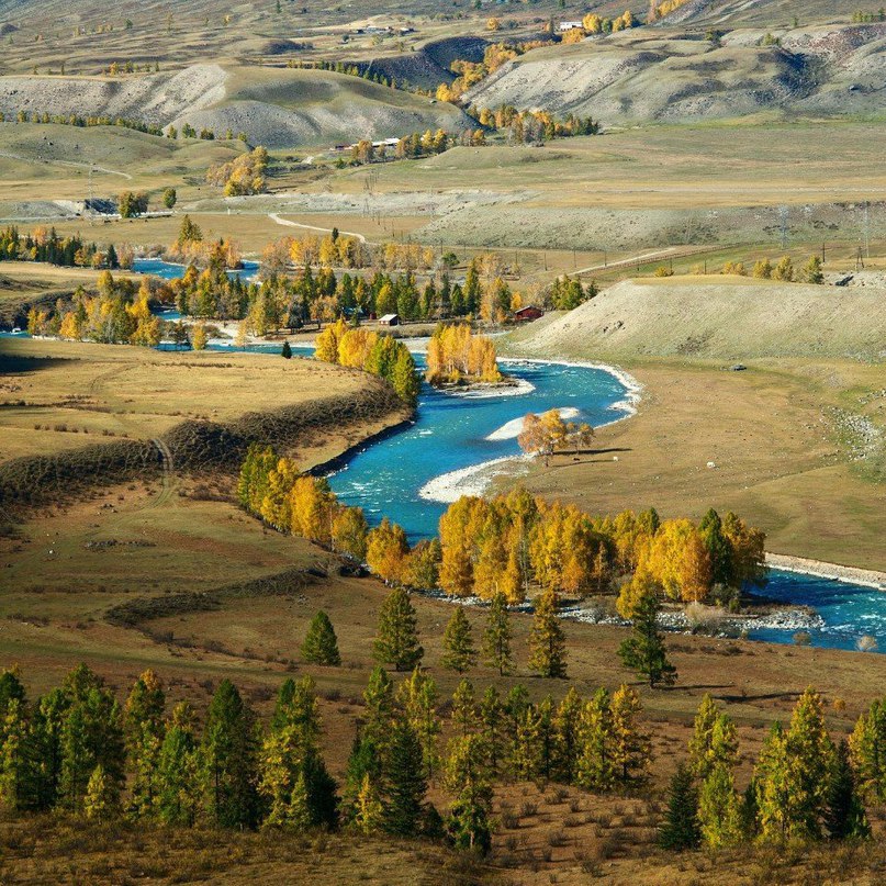 Долина реки Чуя, Горный Алтай.<br><br>Вокруг Света в Instagram @roundtheworld2