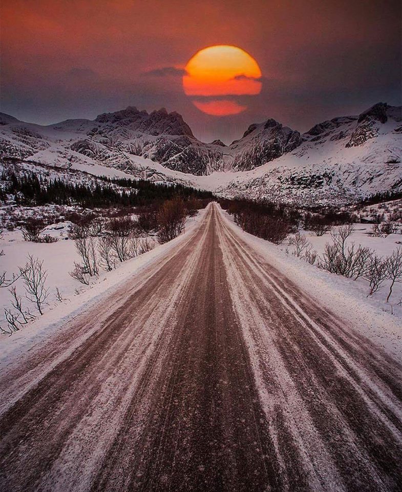 Закат в Норвегии