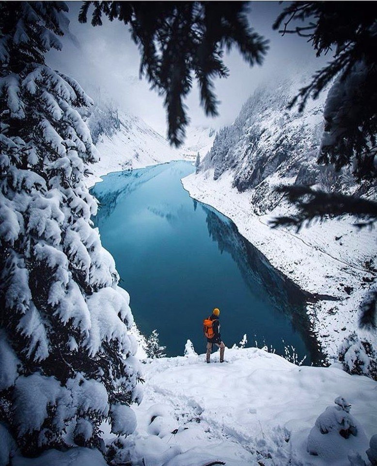 В горах снежной Швейцарии