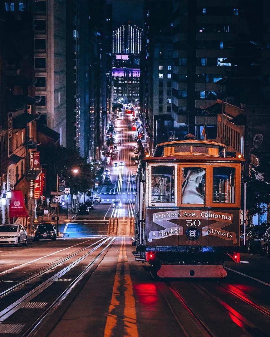 Огни ночных городов Америки