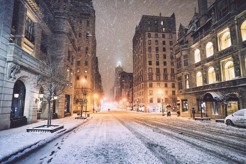 Заснеженный Нью-Йорк. То, чего сейчас не хватает...