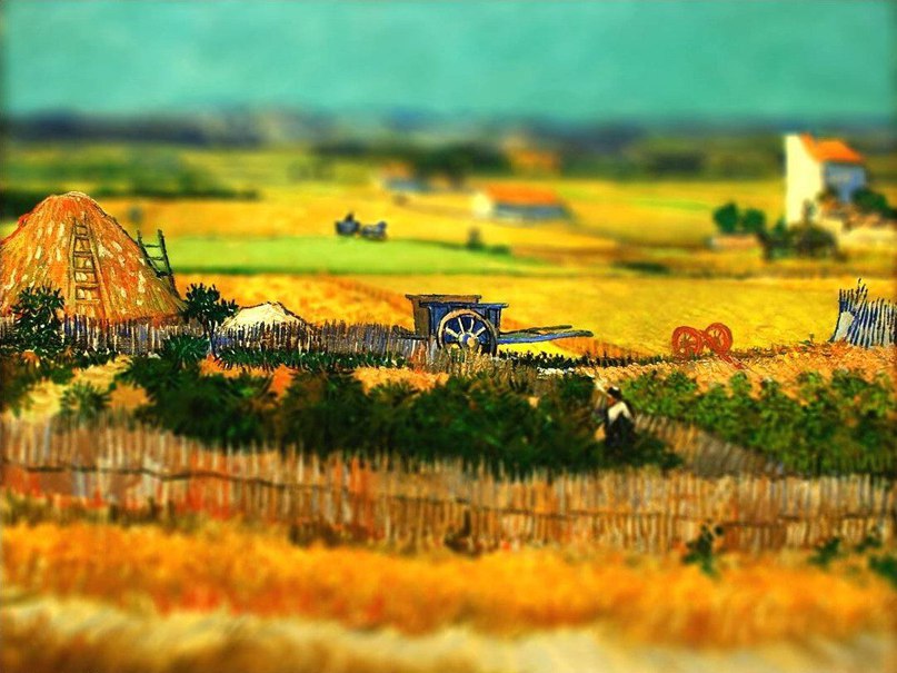 Картины Ван Гога с эффектом tilt-shift - 5
