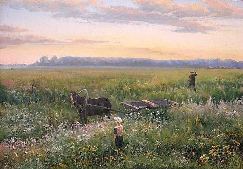 Волшебные тёплые деревенские пейзажи - 7