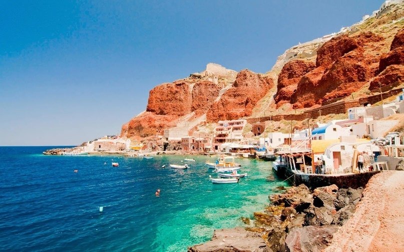 Колоритная красота Санторини, Греция - 6