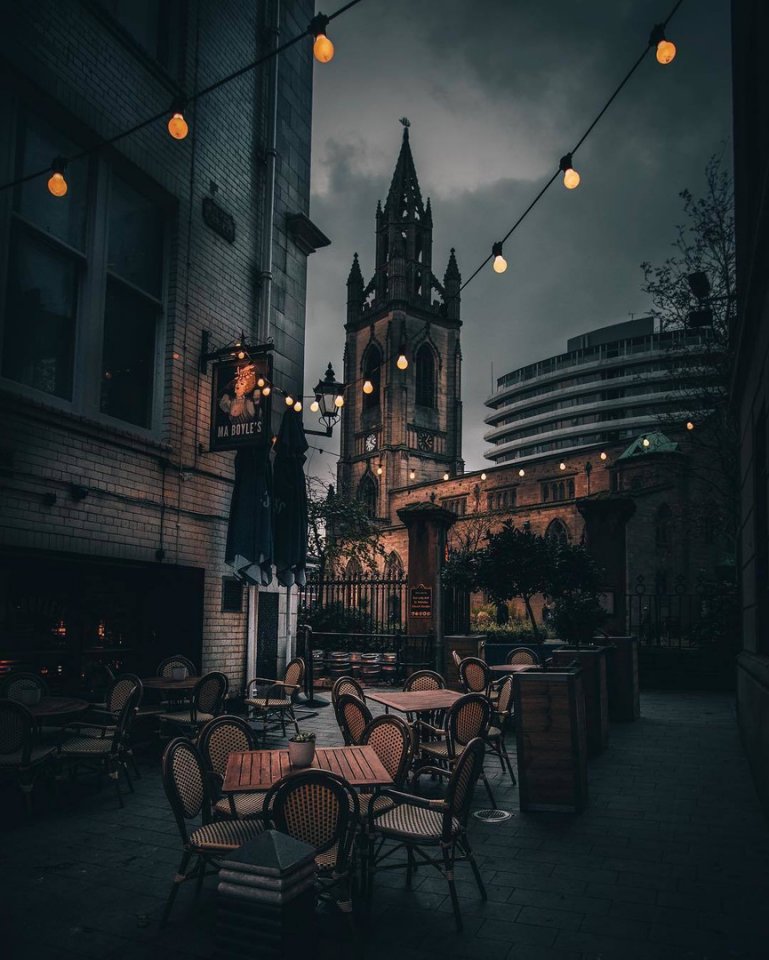 Огни ночного Ливерпуля