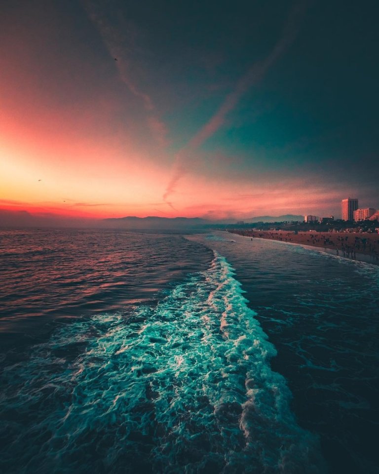 Краски заката на побережье Калифорнии 