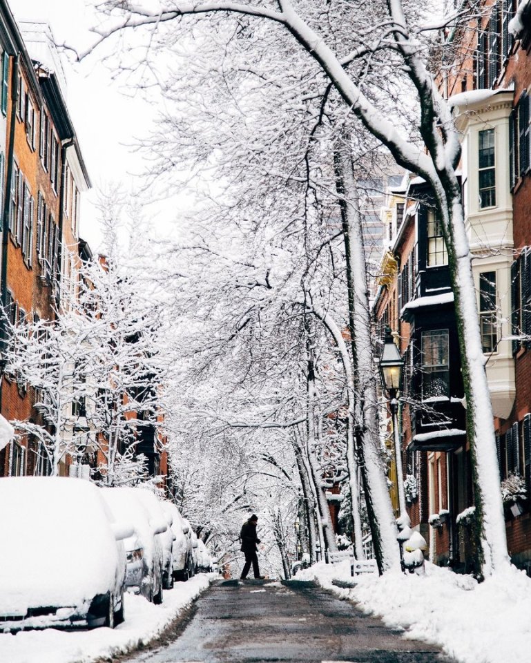 Заснеженный Бостон