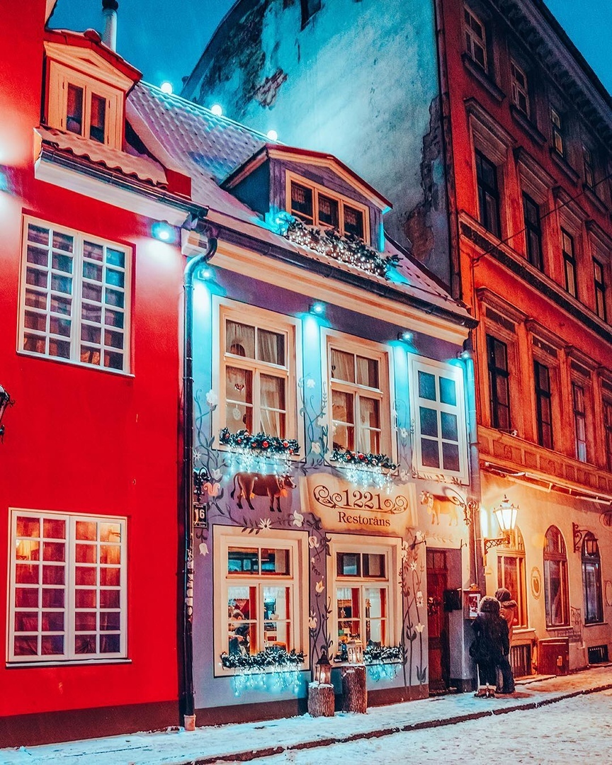 Вечерняя Рига, Латвия