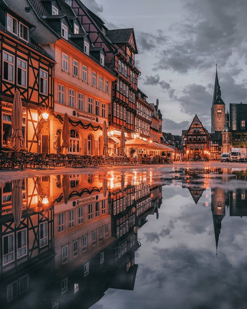 Вечера на улицах городов Германии