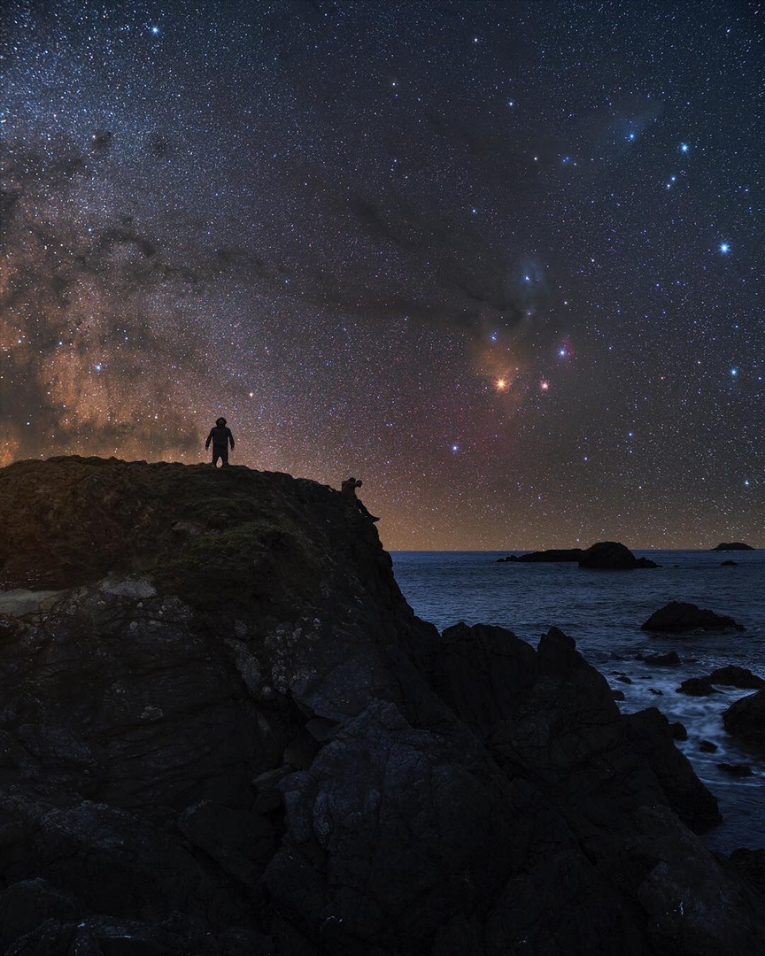 Звездная ночь в западной Америке