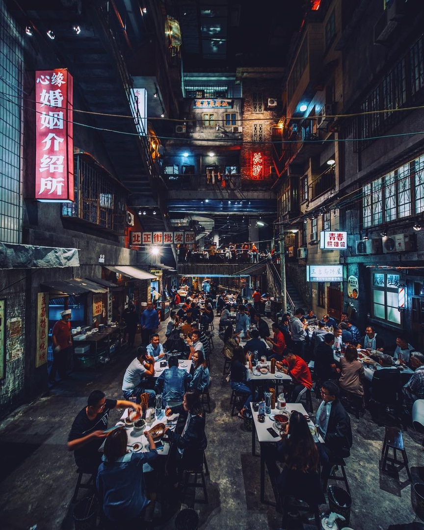 Ночная жизнь на улицах Китая - 5