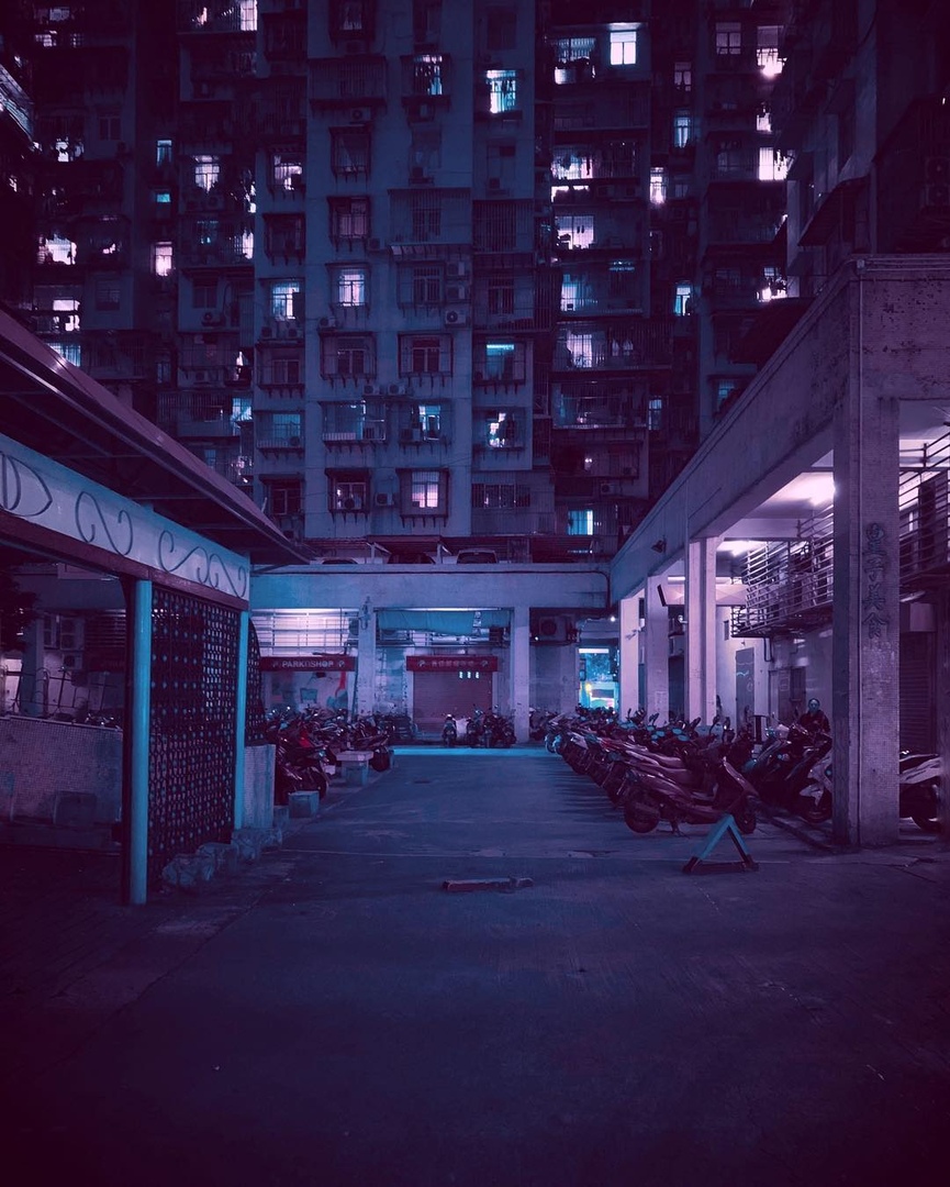 Неоновая ночь, Макао, Китай