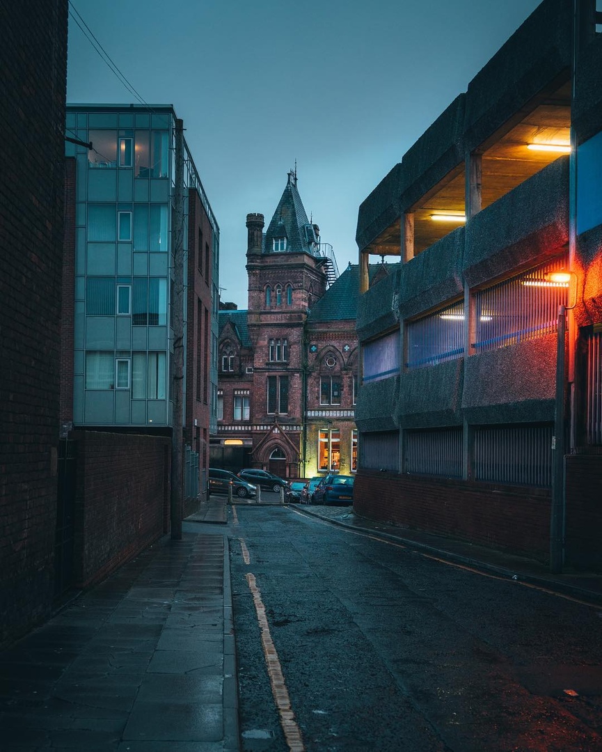 Вечерняя Англия, улицы Ливерпуля