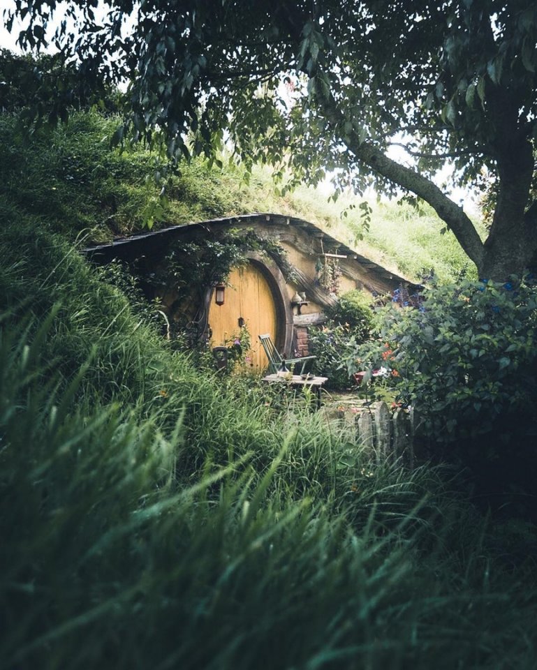 Уютная деревенька хоббитов, Новая Зеландия. Хотели бы там побывать?