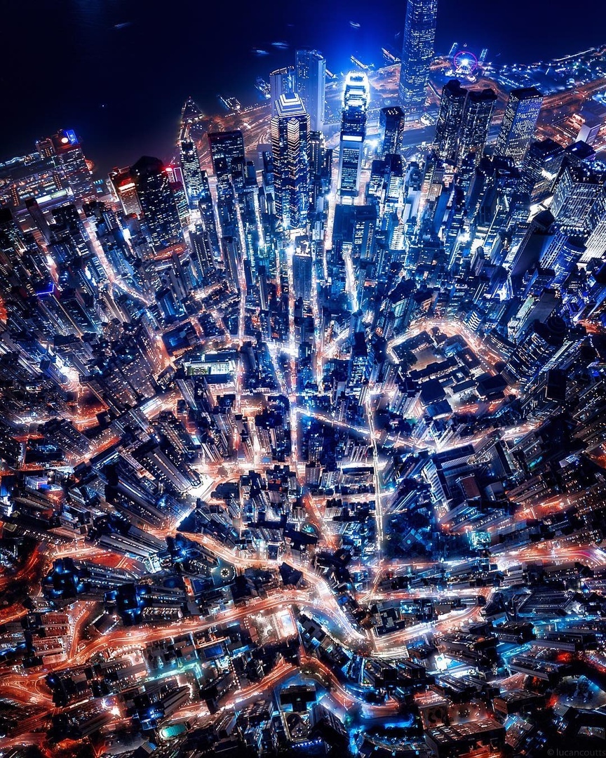 Огни ночного Гонконга