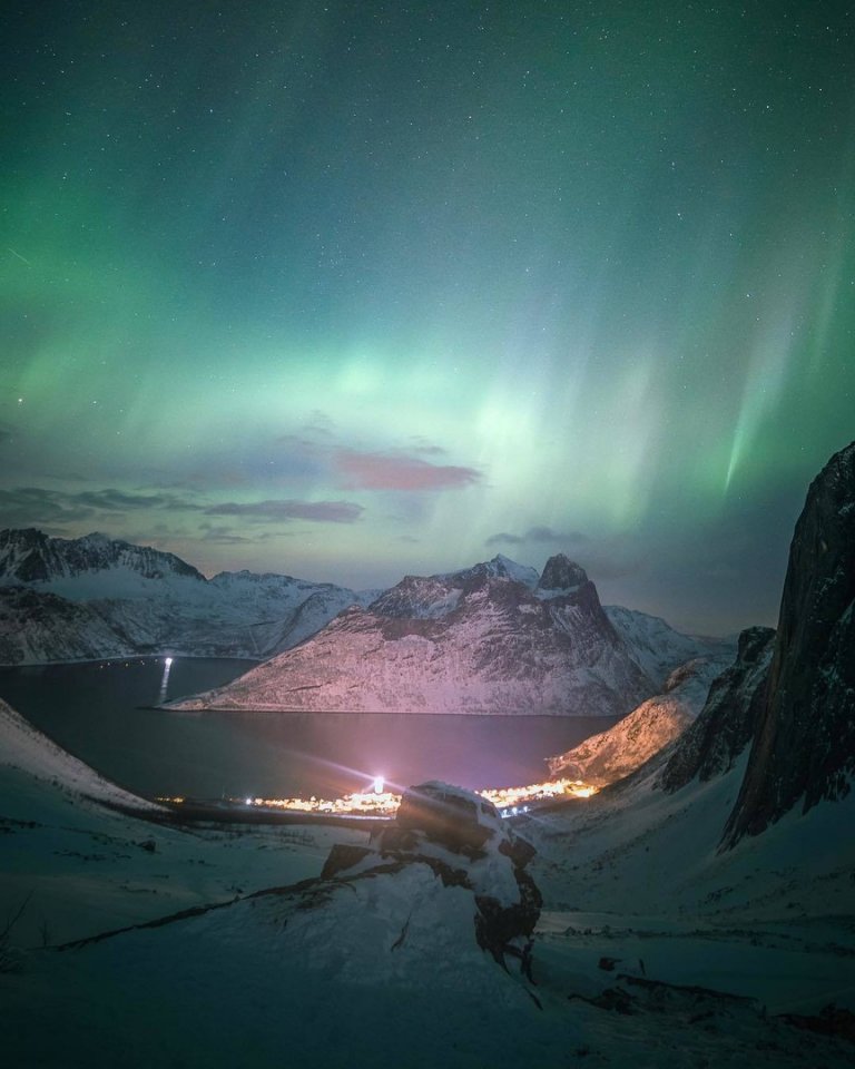 Северное сияние над Норвегией - 5