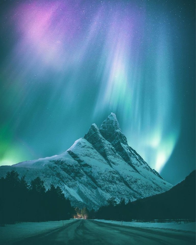 Северное сияние над Норвегией - 8