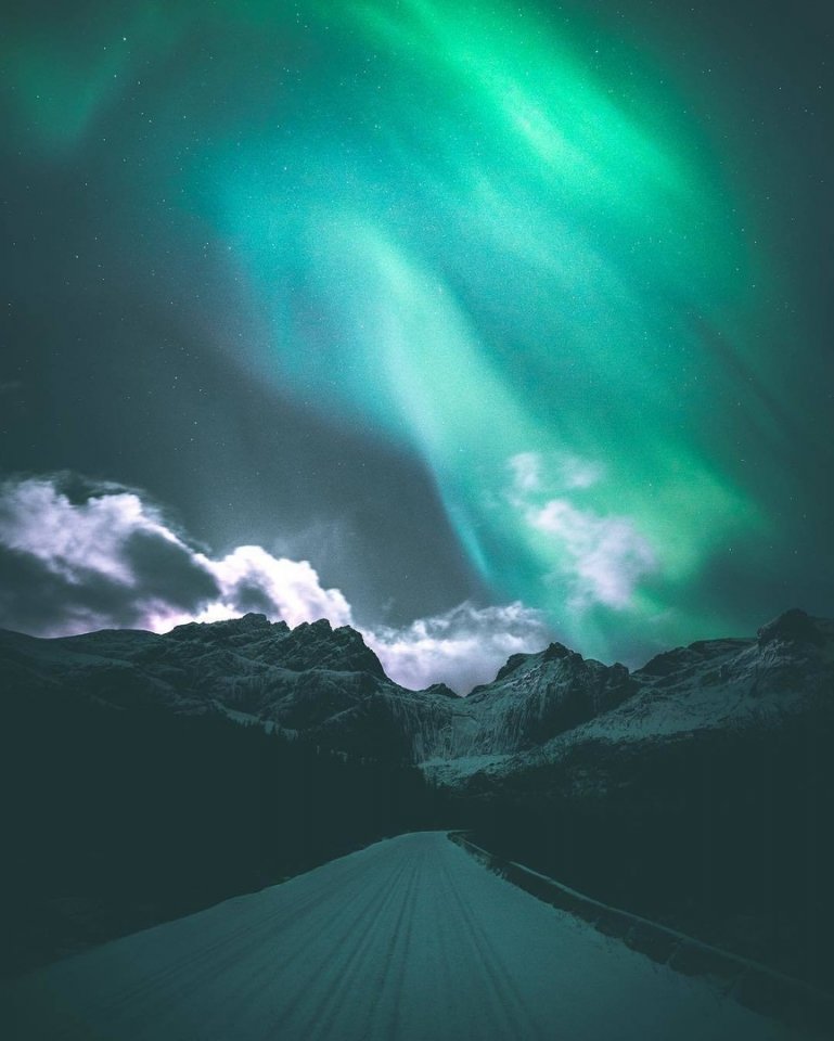 Северное сияние над Норвегией - 7