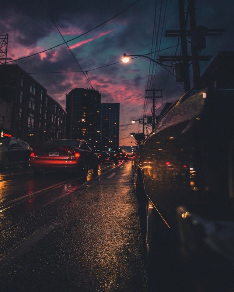 Огни вечернего Торонто, Канада