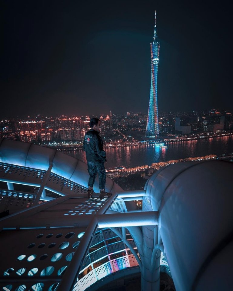 Ночной Гуанчжоу, Китай - 2