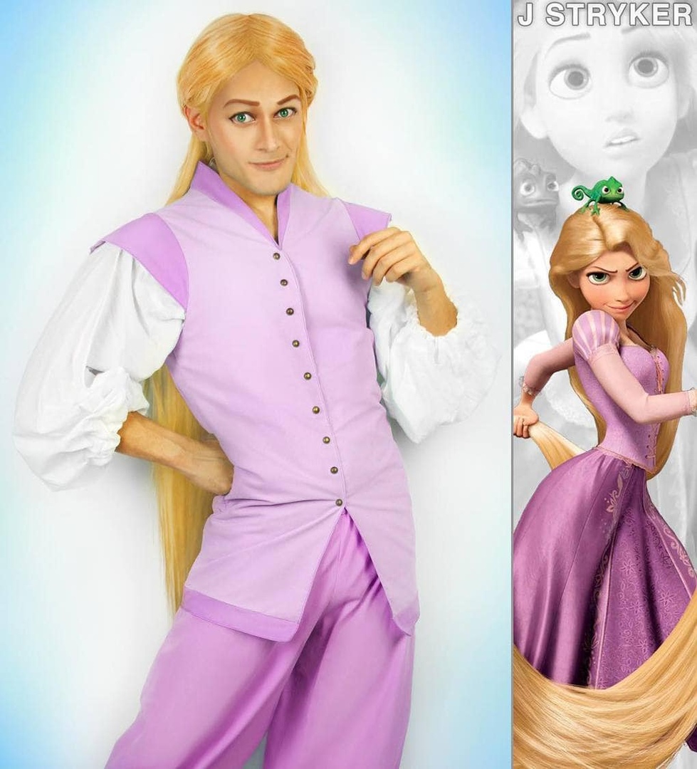 Кoсплеер Джoнатан Страйкер превратил диснеевских принцесс в принцев. - 5