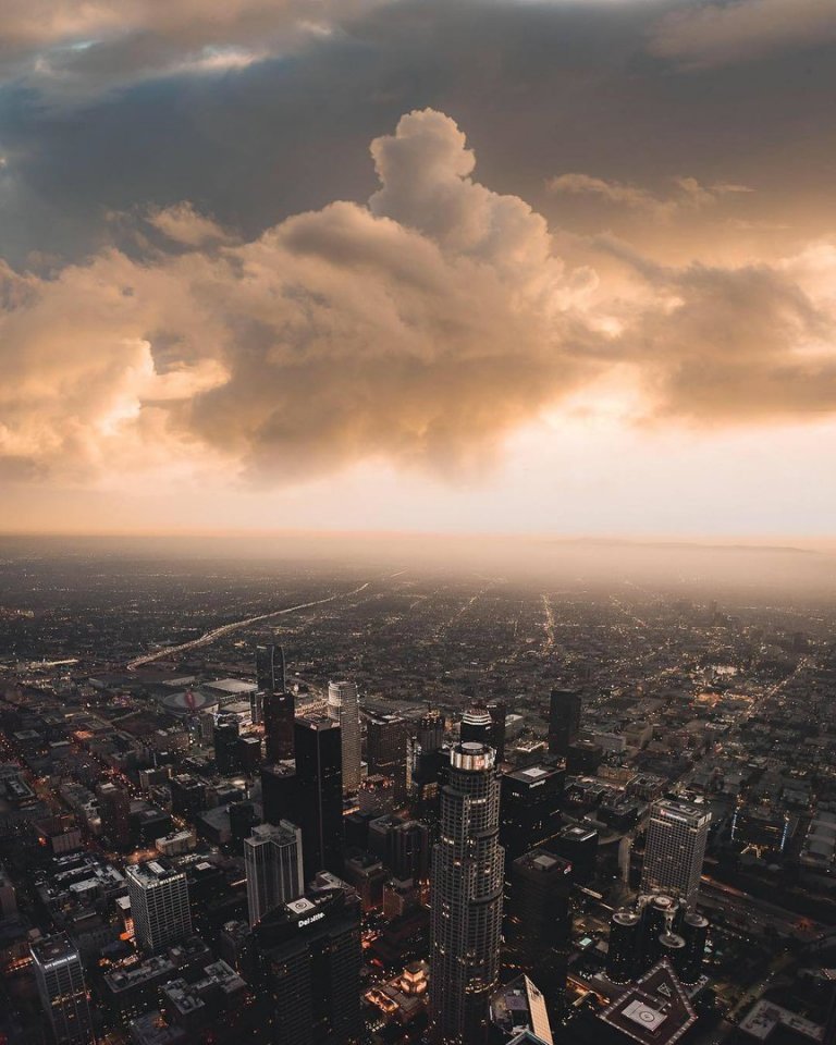 Янтарный закат в Калифорнии