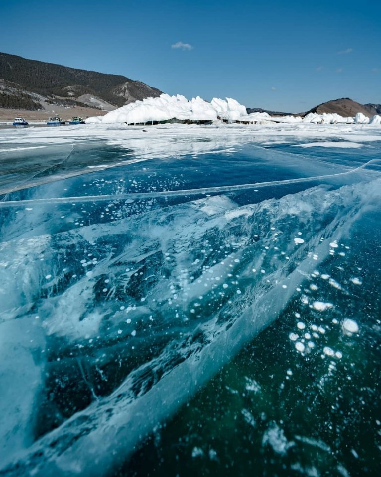 Заледеневший Байкал - глоток свежести в вашу ленту