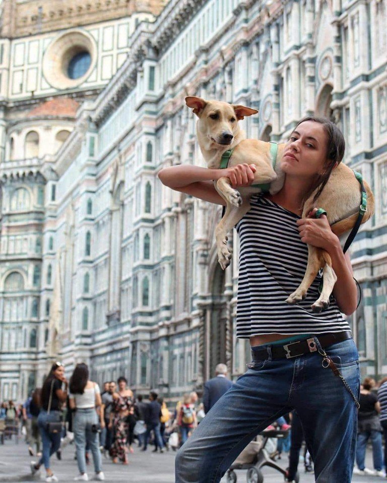 Пара путешественников нашли бездомного щенка в Индии, и теперь в мире на одного счастливого собакена-путешественника больше - 6