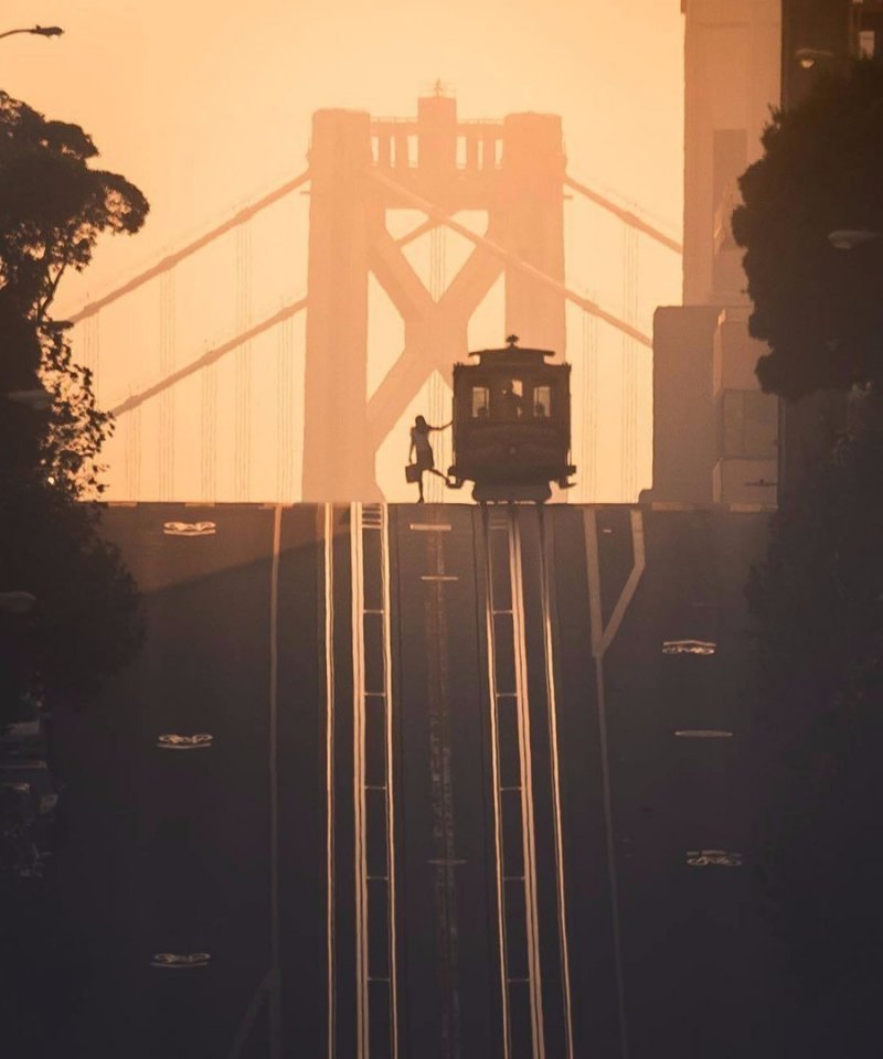 Янтарный закат в Калифорнии