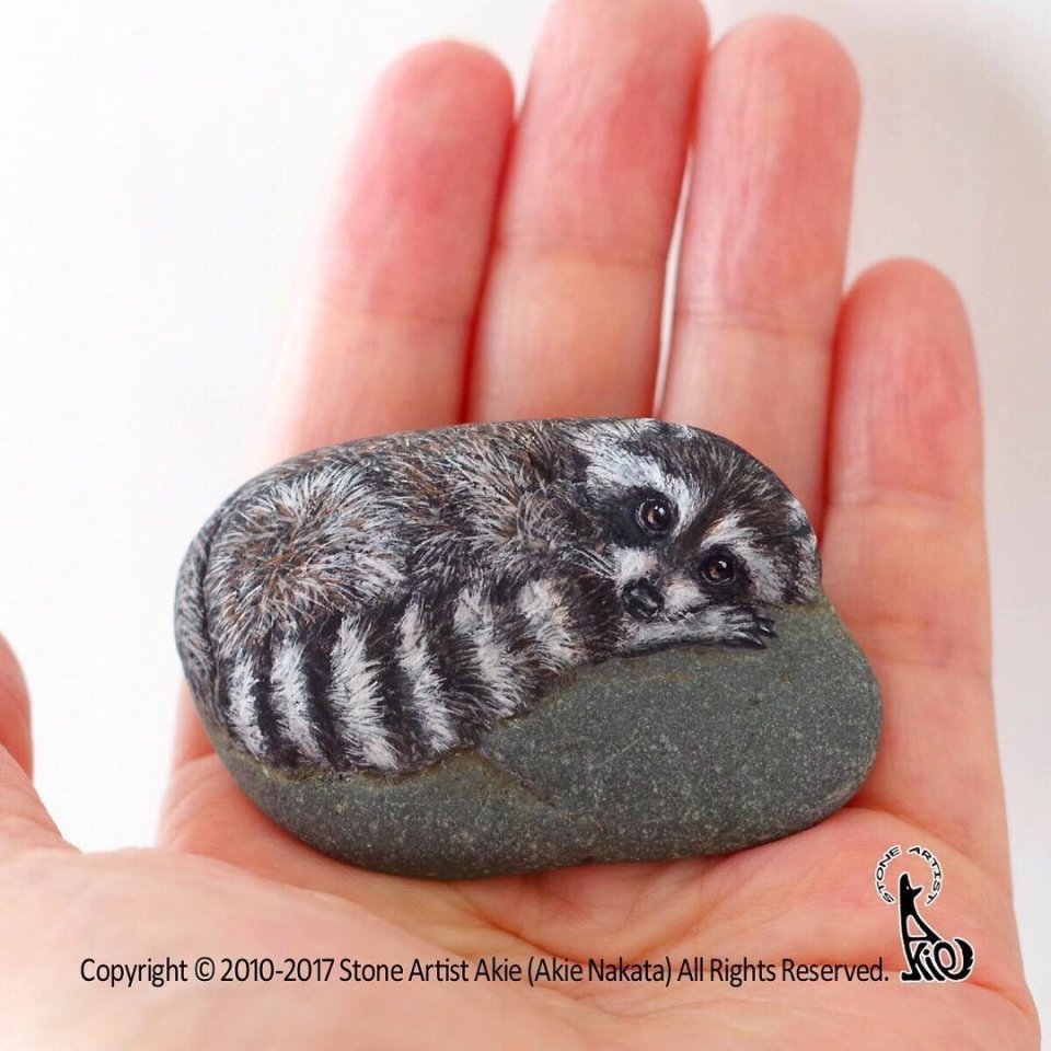 Японская художница создает из обычных камешков настоящие произведения искусства  - 6