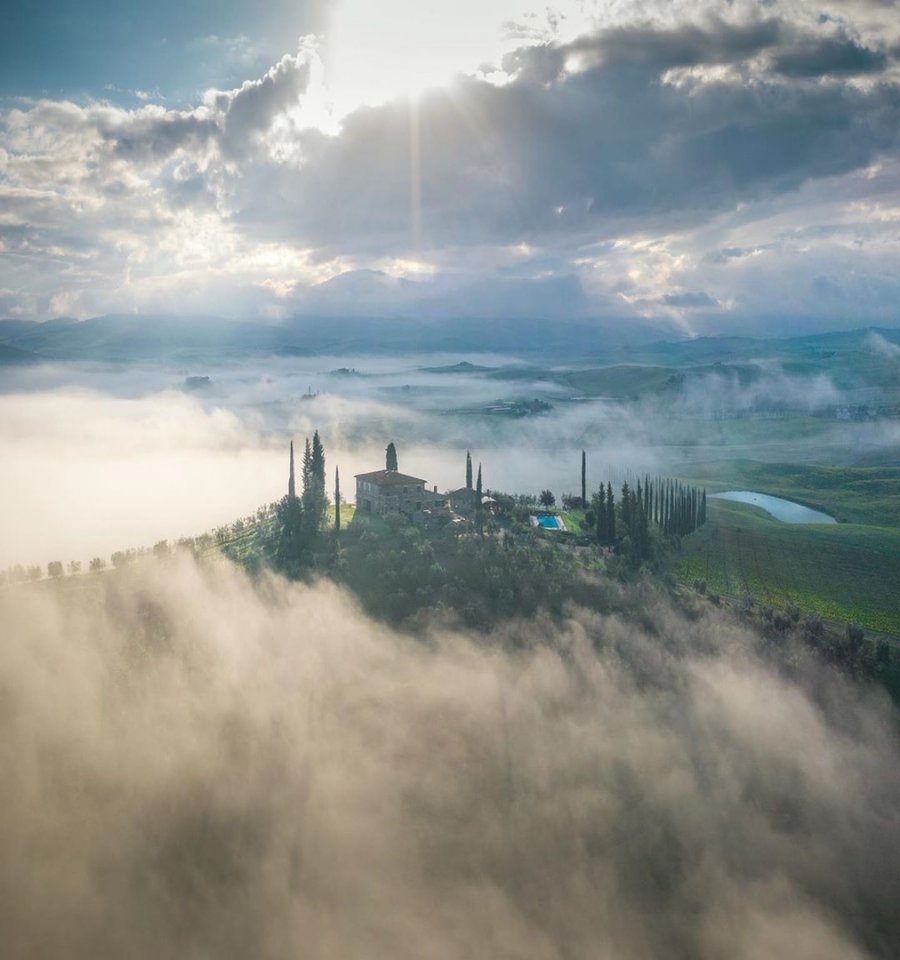 Бархатные холмы Тосканы, Италия - 8