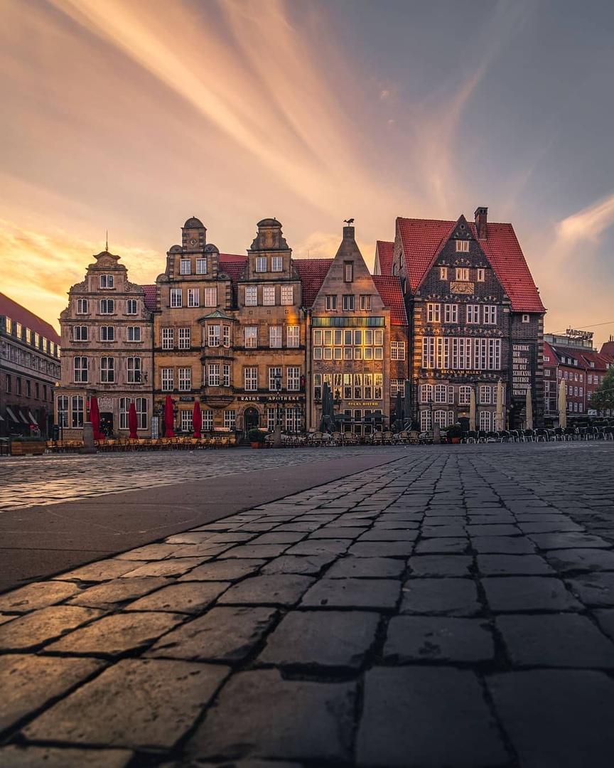 На вечерних улицах Бремена