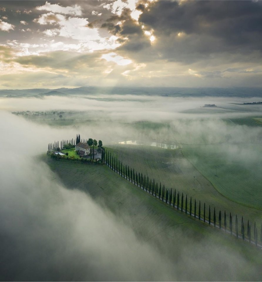 Бархатные холмы Тосканы, Италия - 6