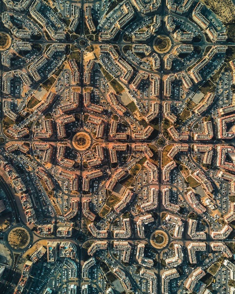 Вот так выглядят жилые районы Дубая с высоты