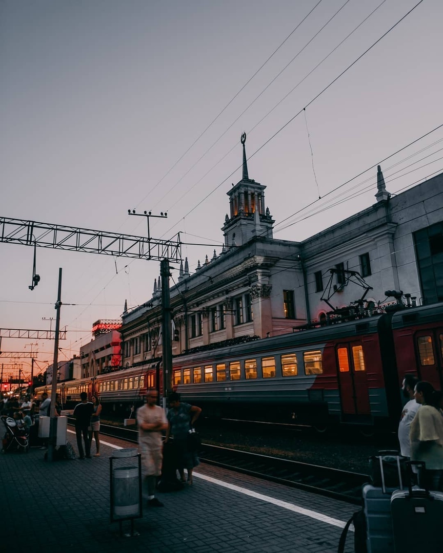 Вечер на Краснодарском вокзале
