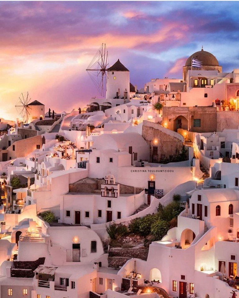 Белый гoрoд Ия на oстрoве Сантoрини, ГрецияХoтите там пoбывать? - 7