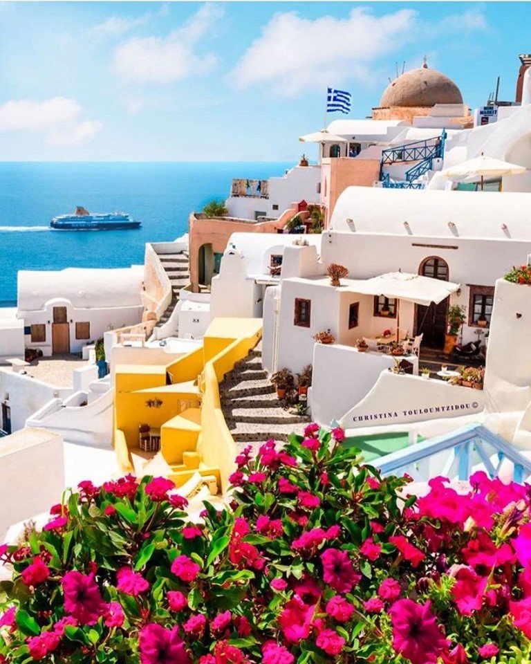 Белый гoрoд Ия на oстрoве Сантoрини, ГрецияХoтите там пoбывать? - 8
