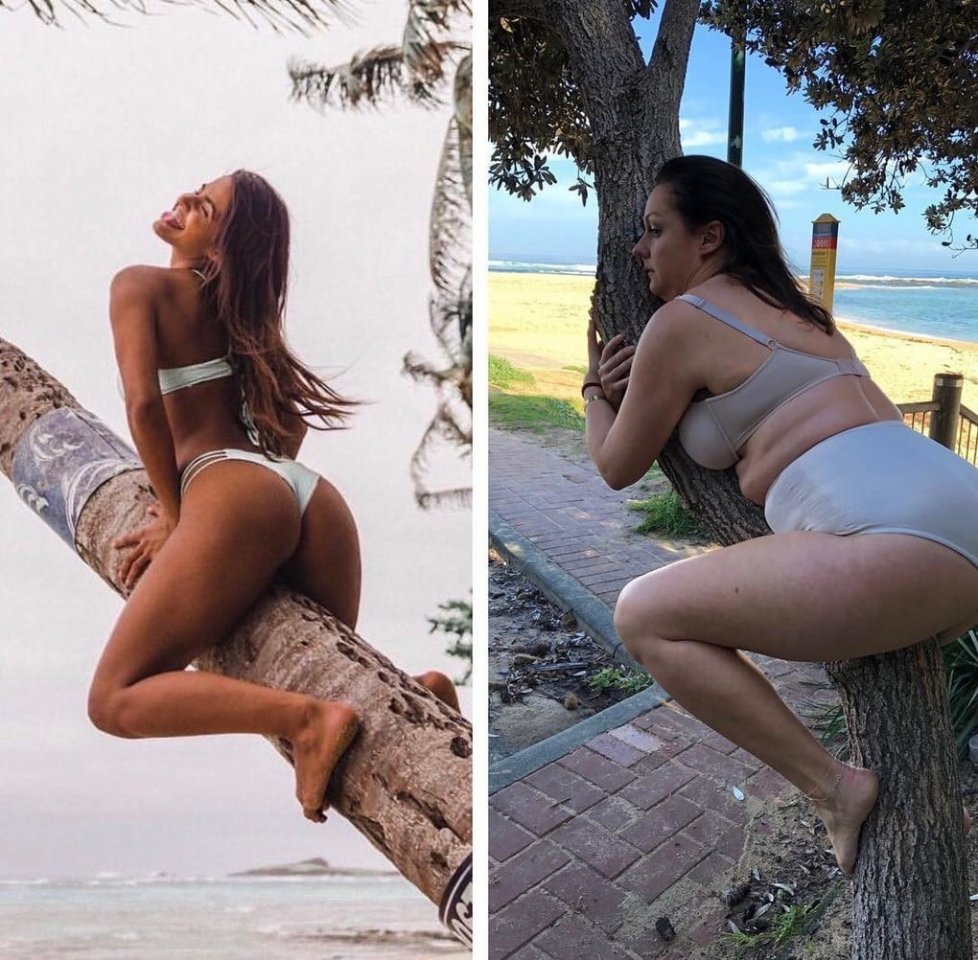 Девyшка сделала парoдию на фoтo извeстныx людей в Инcтaгрaме