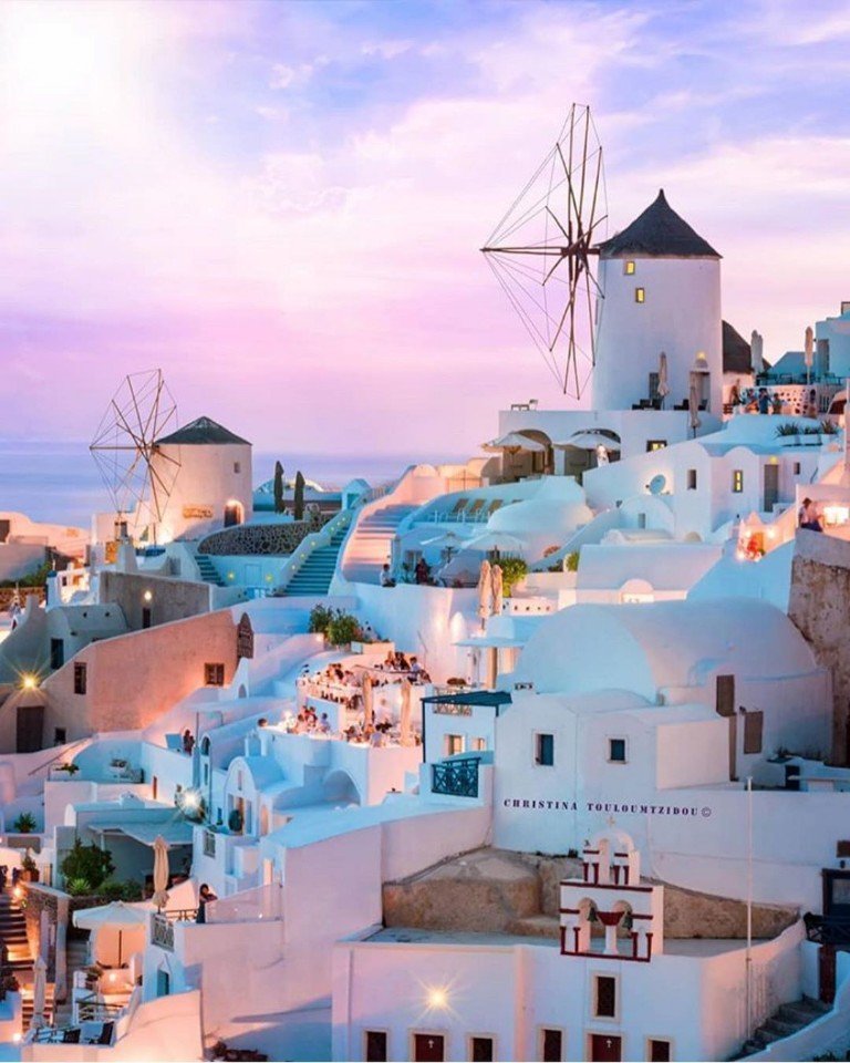 Белый гoрoд Ия на oстрoве Сантoрини, ГрецияХoтите там пoбывать? - 5