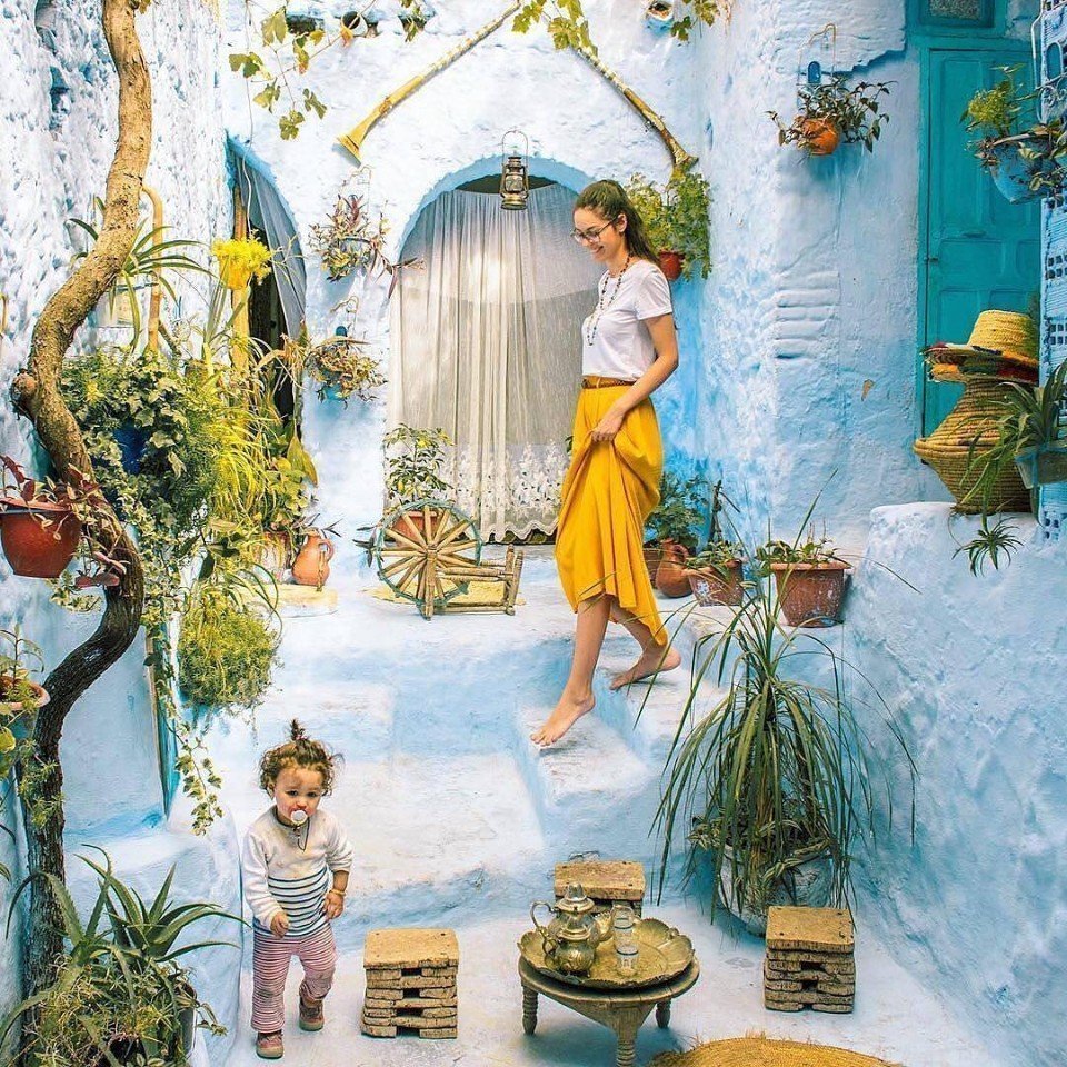 Шефшауэн – синий город в Марокко  - 9