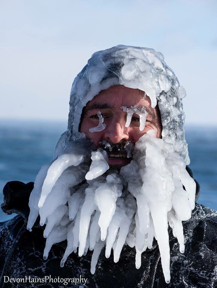 Когда занимаешься серфингом ��ри -34°C