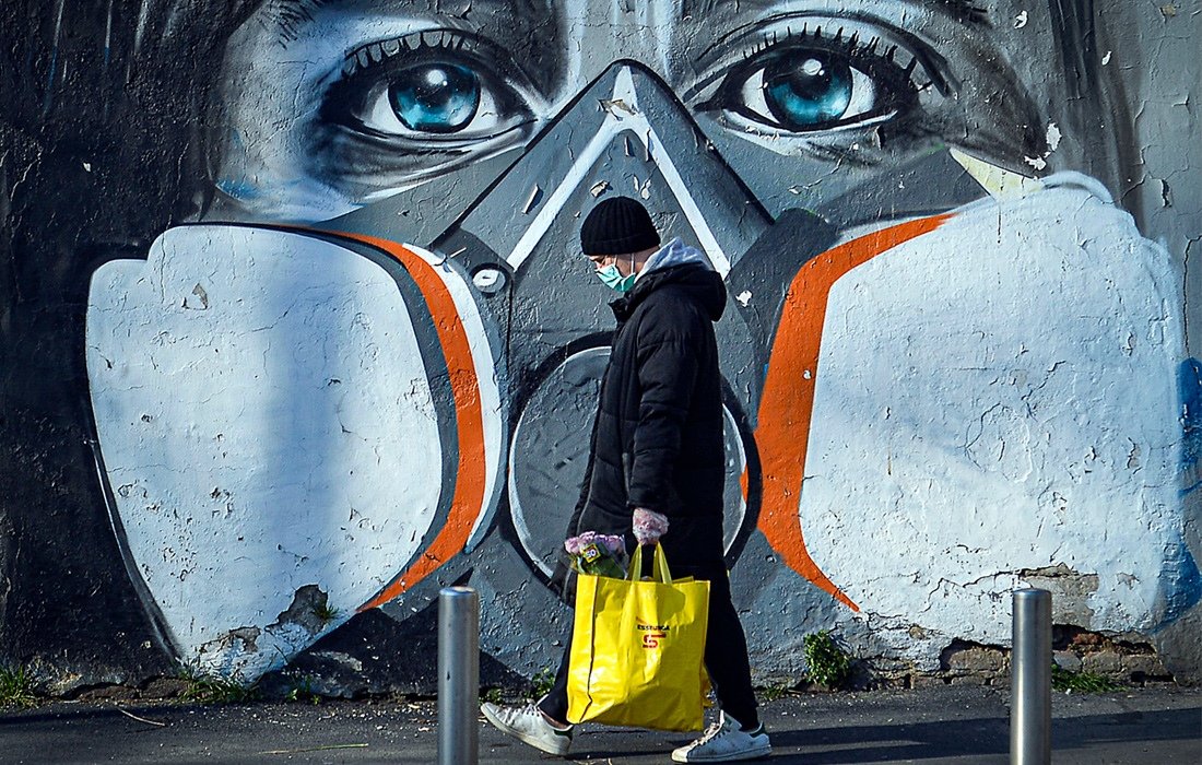 Стрит-арт, посвященный пандем��и коронавируса - 6