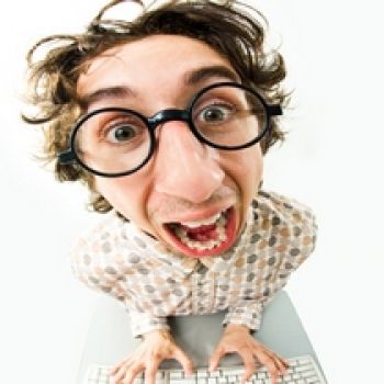 It loses its composure completely.