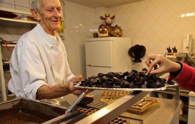 Le plus grand train au monde fait de chocolat