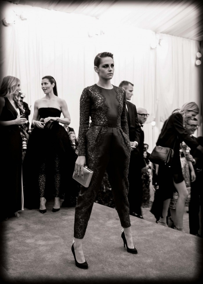 Celebrities at the opening of the exhibition & la PUNK: Chaos to Couture & raquo;