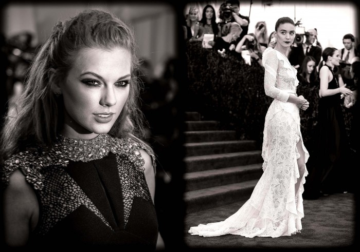 Celebrities at the opening of the exhibition & la PUNK: Chaos to Couture & raquo;