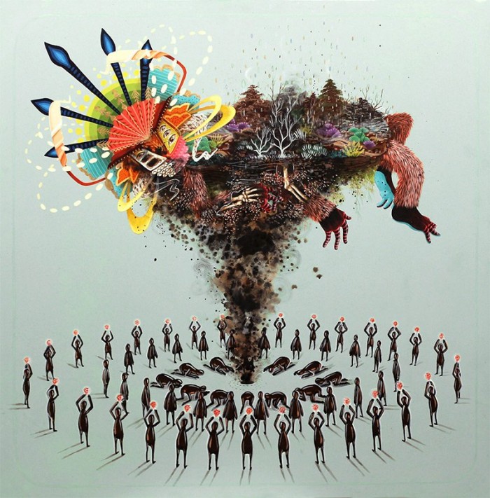 Містичні істоти в вуличних малюнках Curiot